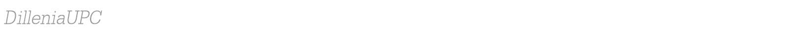 DilleniaUPC font preview